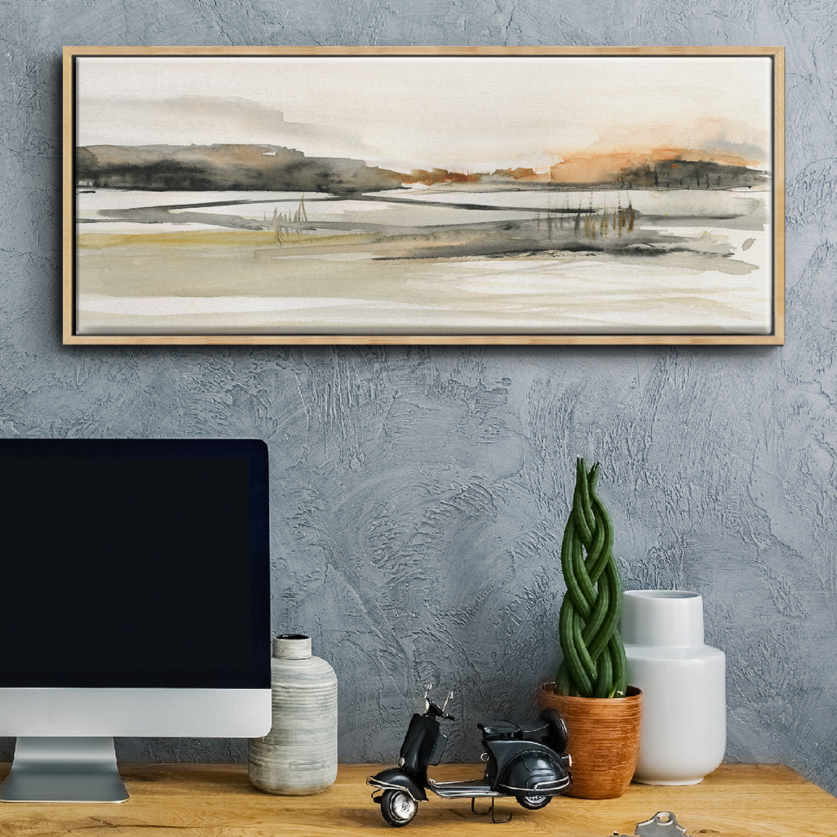 Turnwood Clearing - Floater Framed Canvas Print