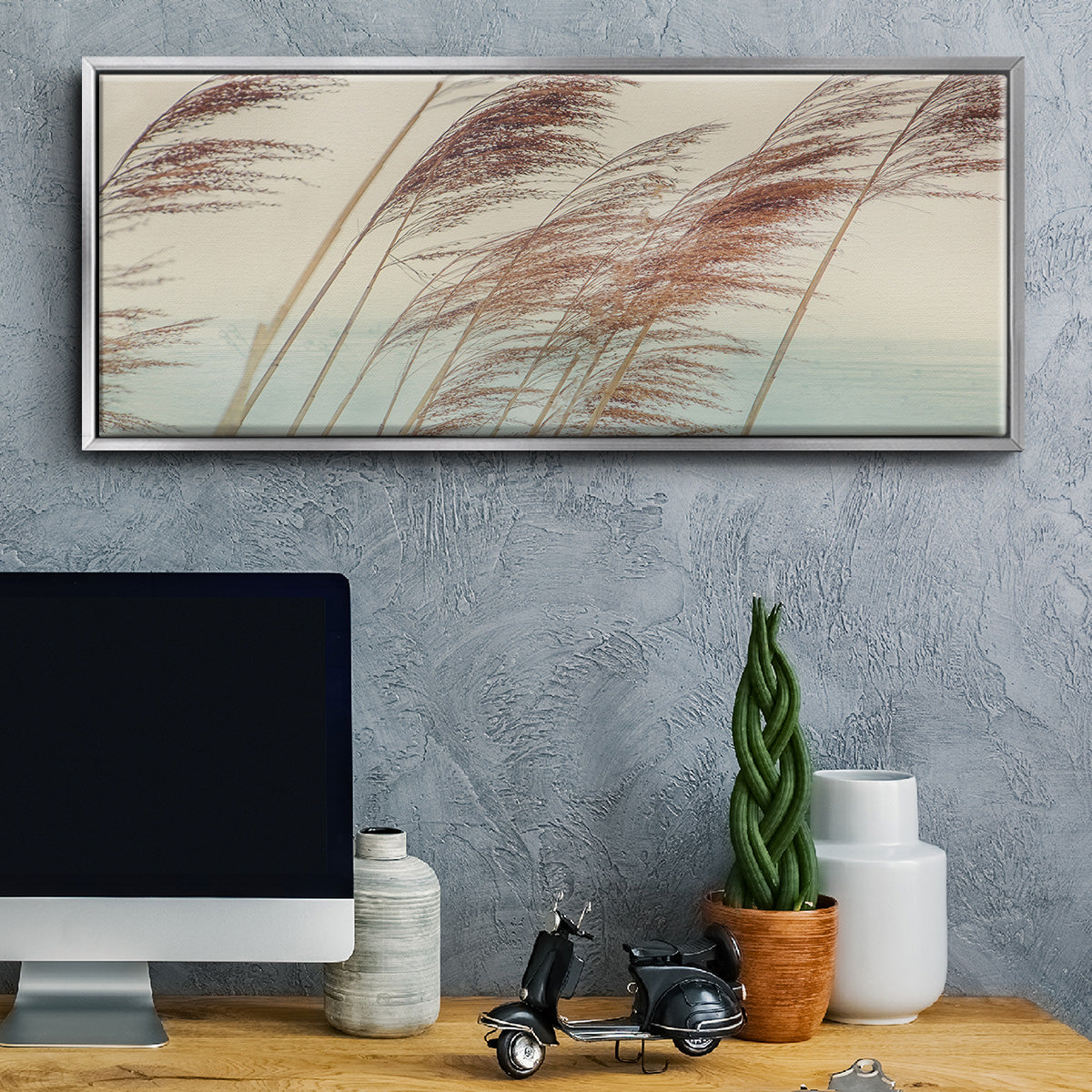 Windy II - Floater Framed Canvas Print