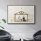 Away in a Manger Collection A - Framed Gallery Wrapped Canvas in Floating Frame