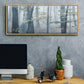 Chalky Misty Autumn Forest View - Floater Framed Canvas Print