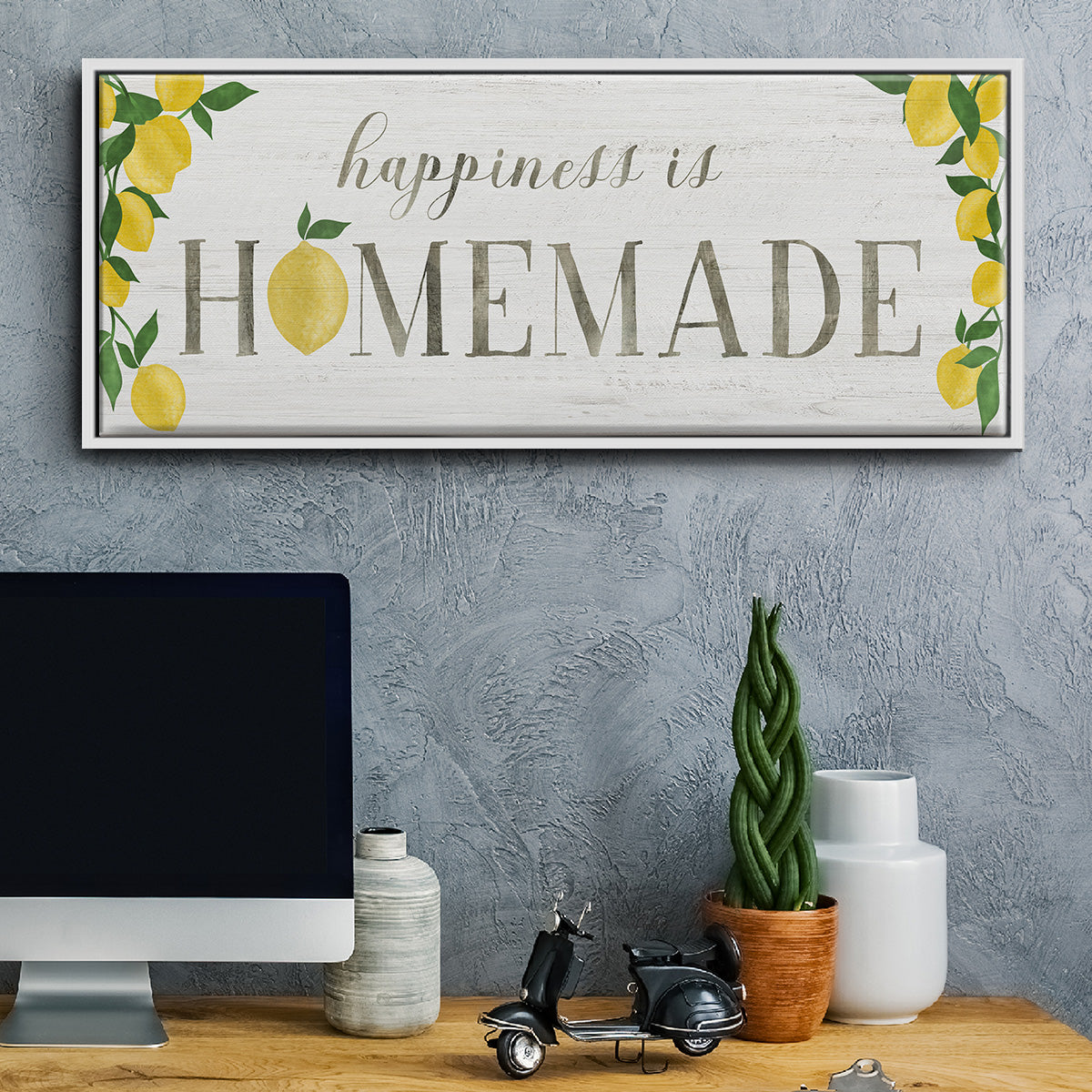 Homemade Lemons - Floater Framed Canvas Print
