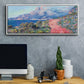 The Red Road Near Menton, 1884 - Floater Framed Canvas Print