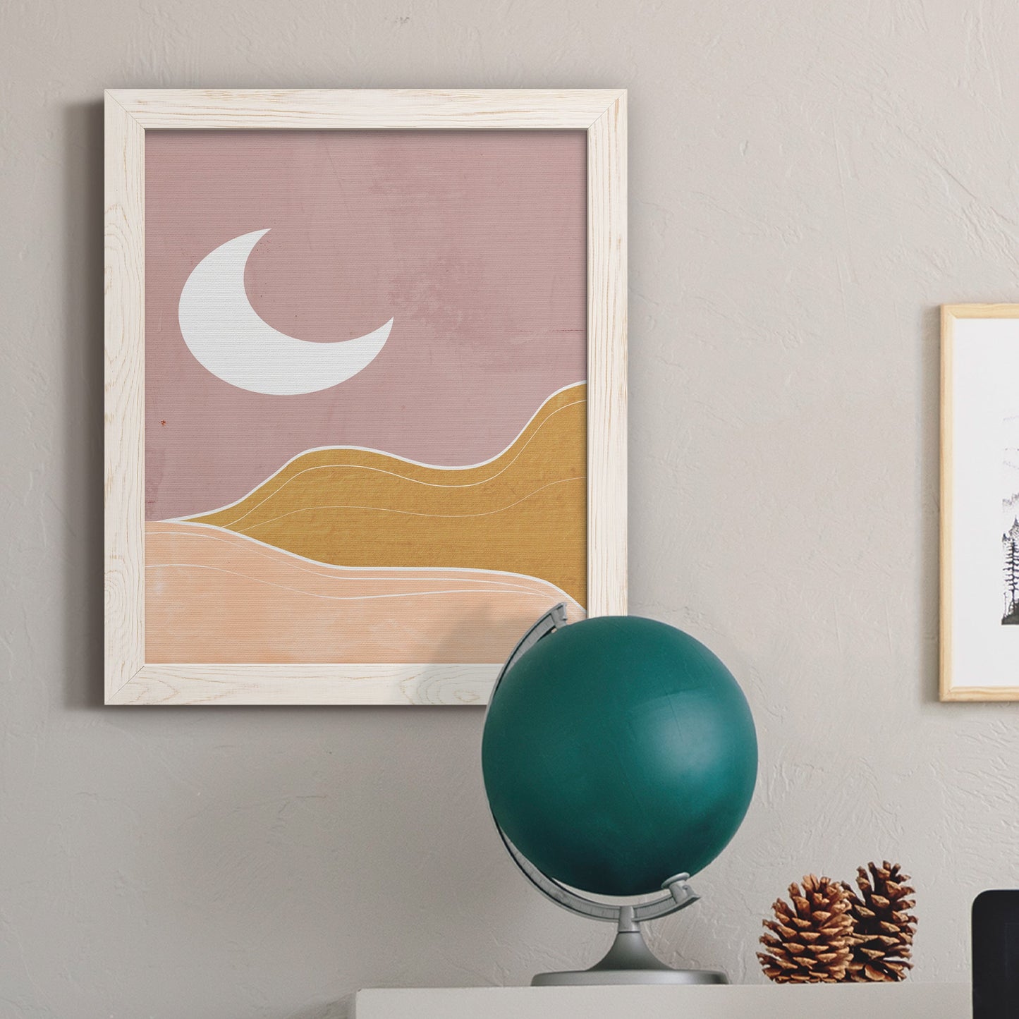 Sedona Moon - Barnwood Framed Canvas Print