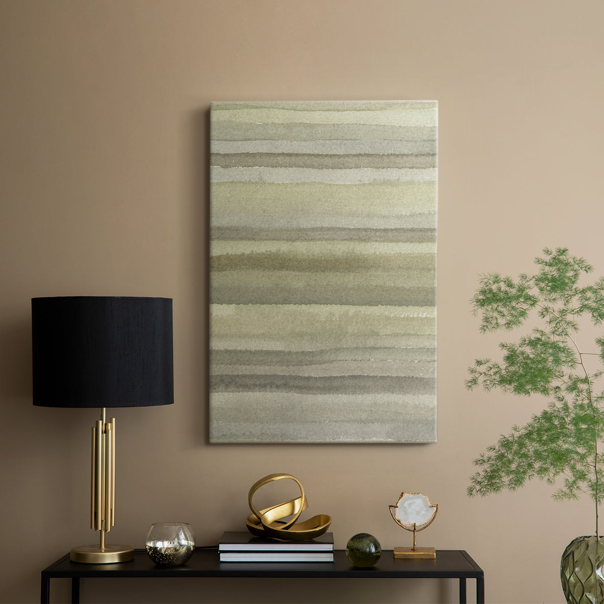 Lines in Neutral I - Canvas Art Print