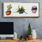 Vibing Succulents I - Floater Framed Canvas Print