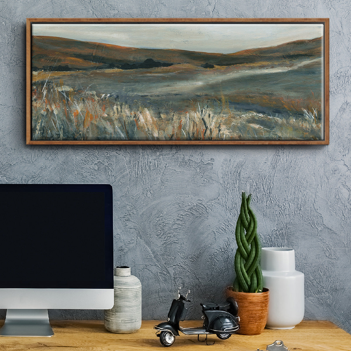Copper Sunset - Floater Framed Canvas Print