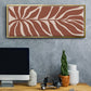 Terra Cotta Block Palms I - Floater Framed Canvas Print