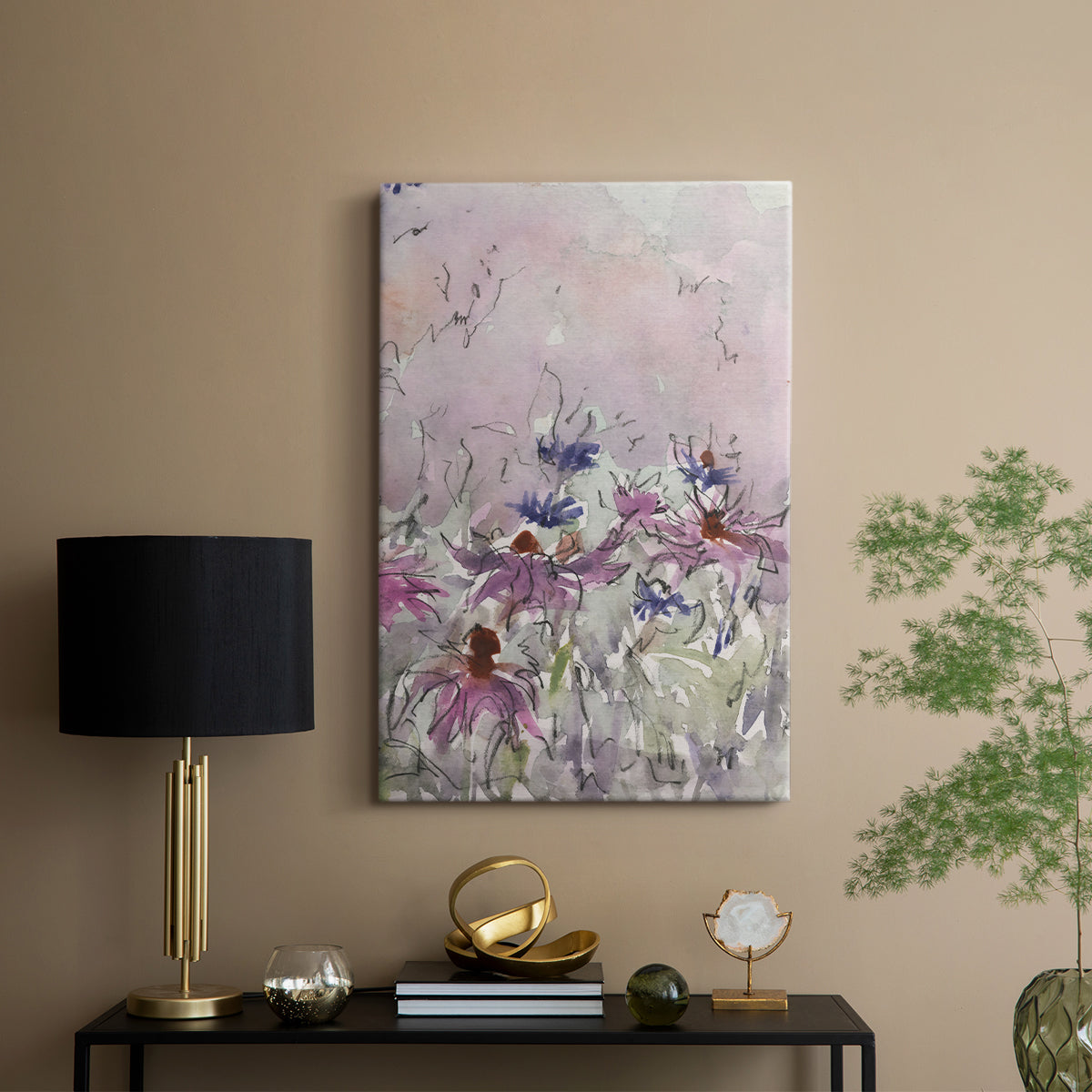 Floral Entertainment I - Canvas Art Print
