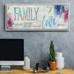 Family Love Story - Floater Framed Canvas Print