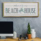 Our Beach House - Floater Framed Canvas Print