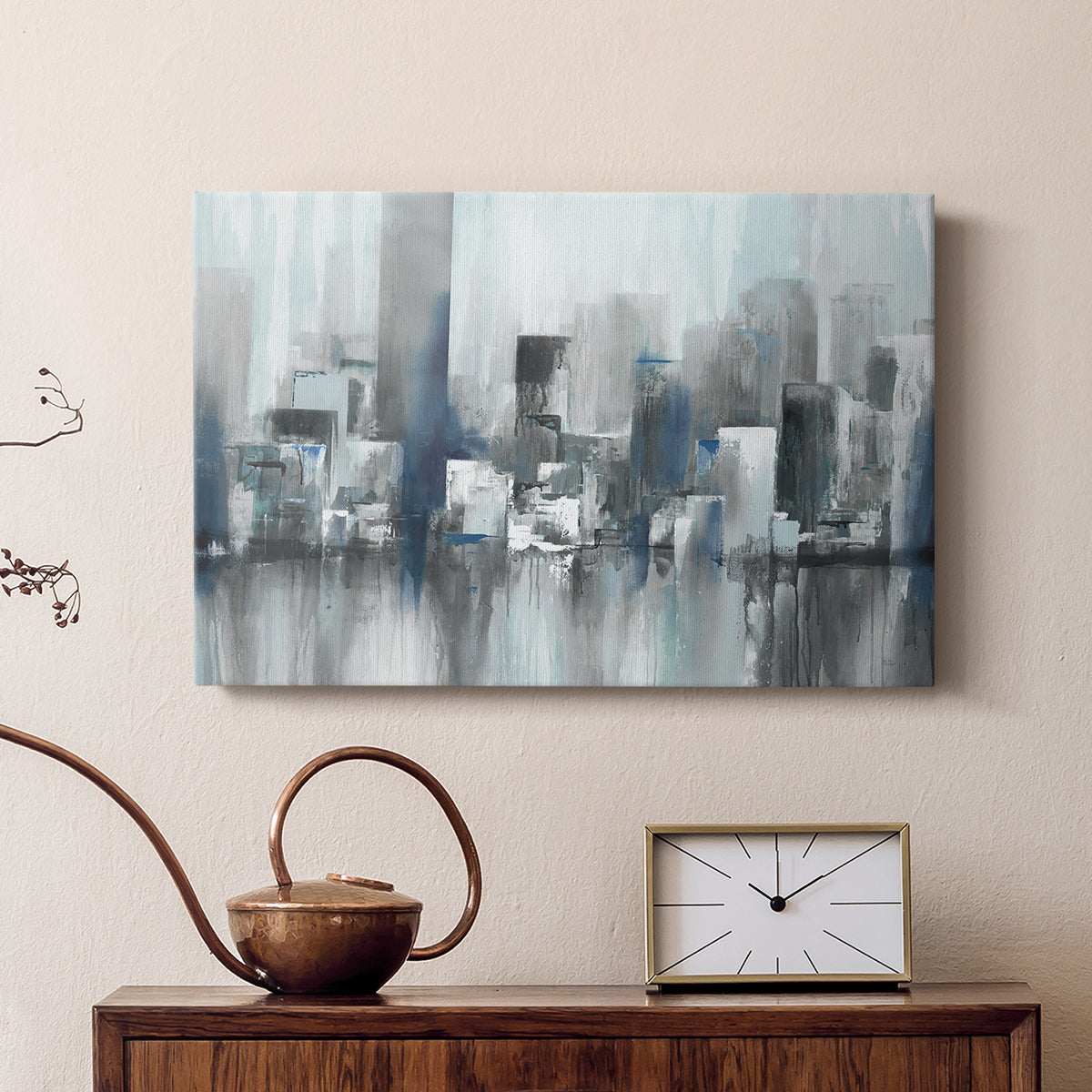 Cityscape in Blues - Canvas Art Print