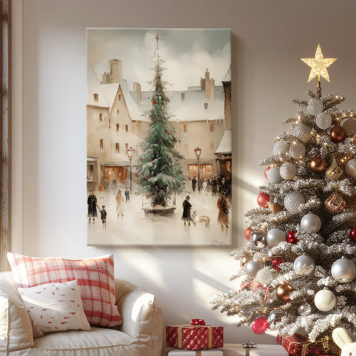 Gilded Sleigh Carol - Canvas Art Print