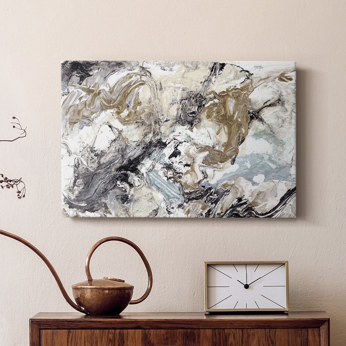 Marbelized Abstract - Canvas Art Print