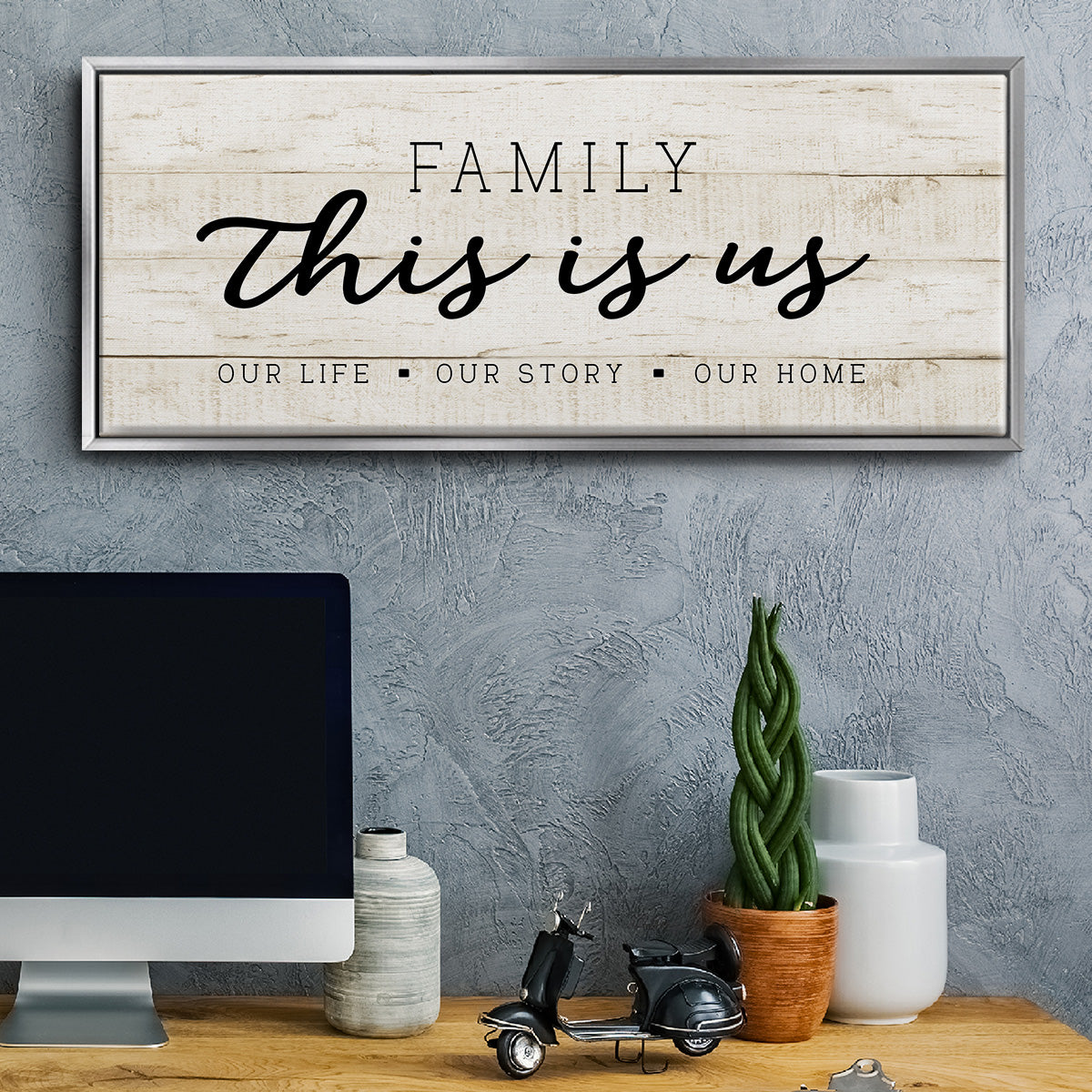 This is Us - Floater Framed Canvas Print