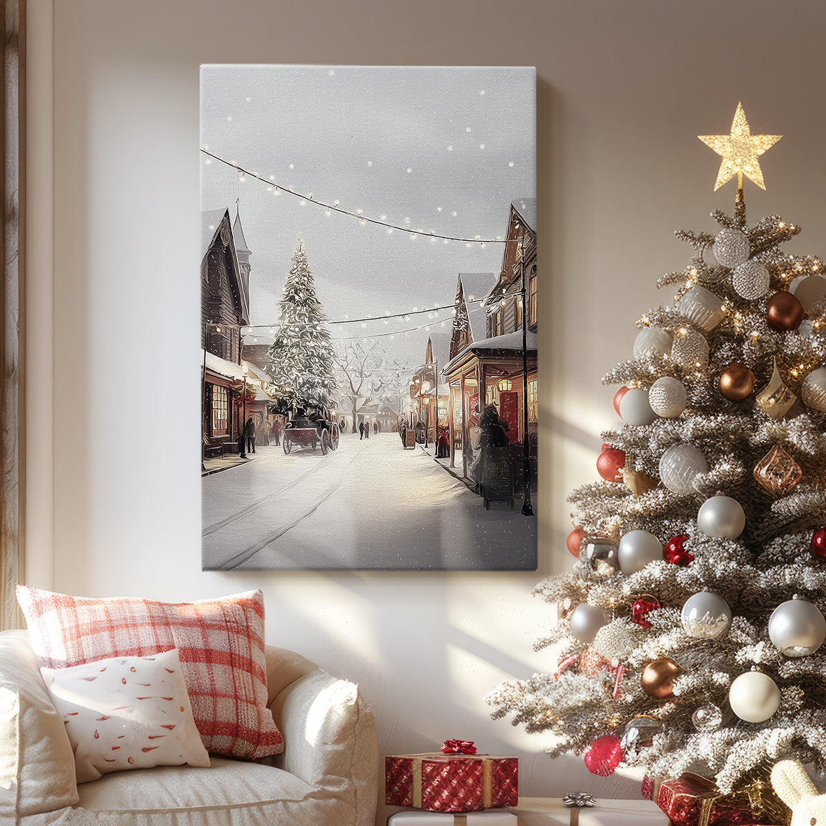 Fir of Snowwhite Promise - Canvas Art Print