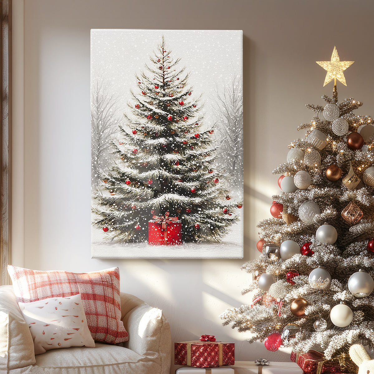 Eve of Snowwhite Yule - Canvas Art Print