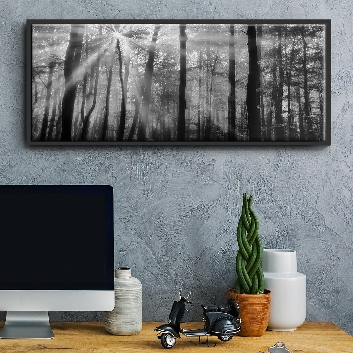 Breaking Through - Floater Framed Canvas Print