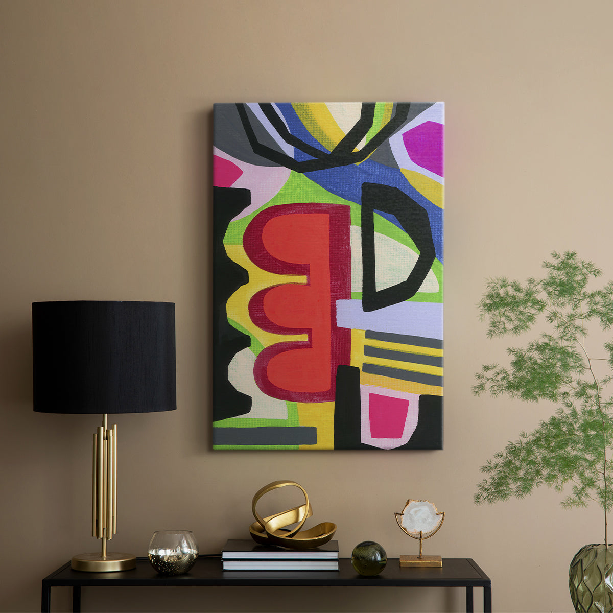 Bold Shape Shift I - Canvas Art Print