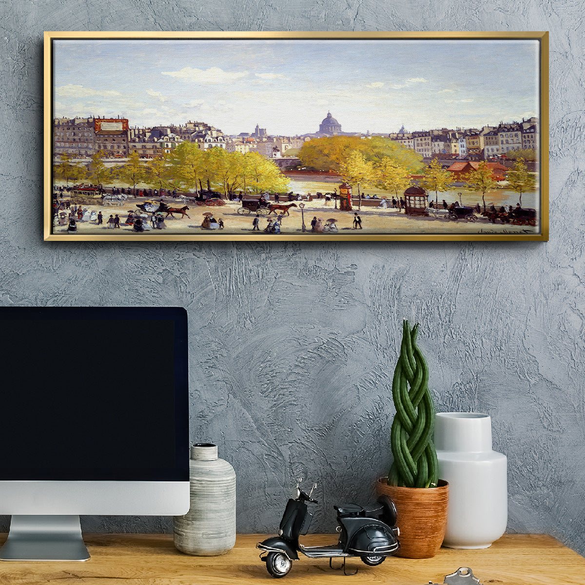 Que Du Lourve, 1867 - Floater Framed Canvas Print
