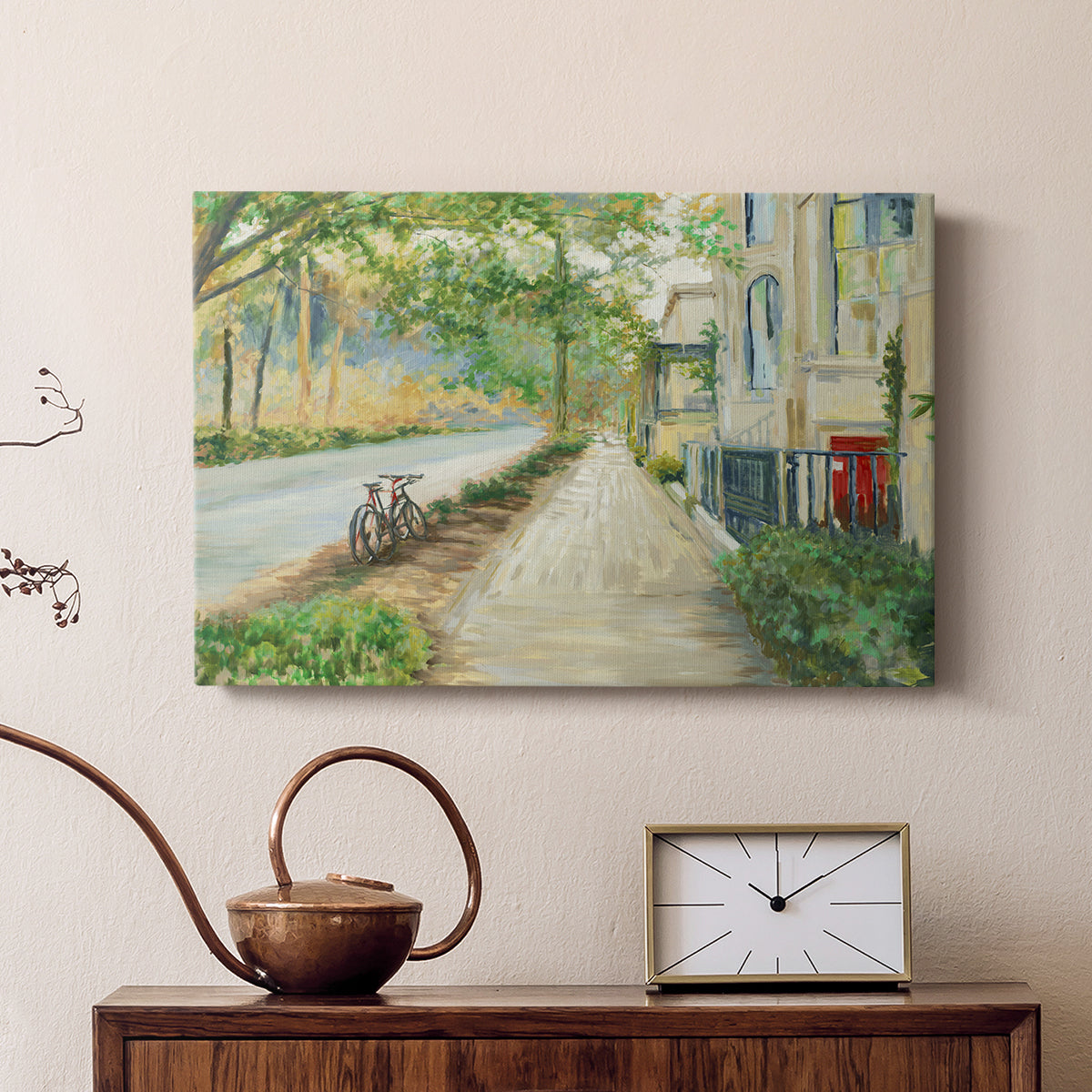Sunny Side Of The Street - Canvas Art Print