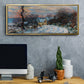 Road to Giverny in Winter, 1885 - Floater Framed Canvas Print