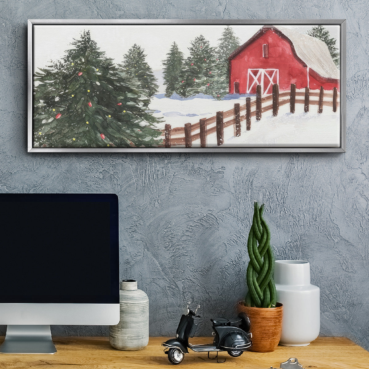 Christmas Time VI - Floater Framed Canvas Print
