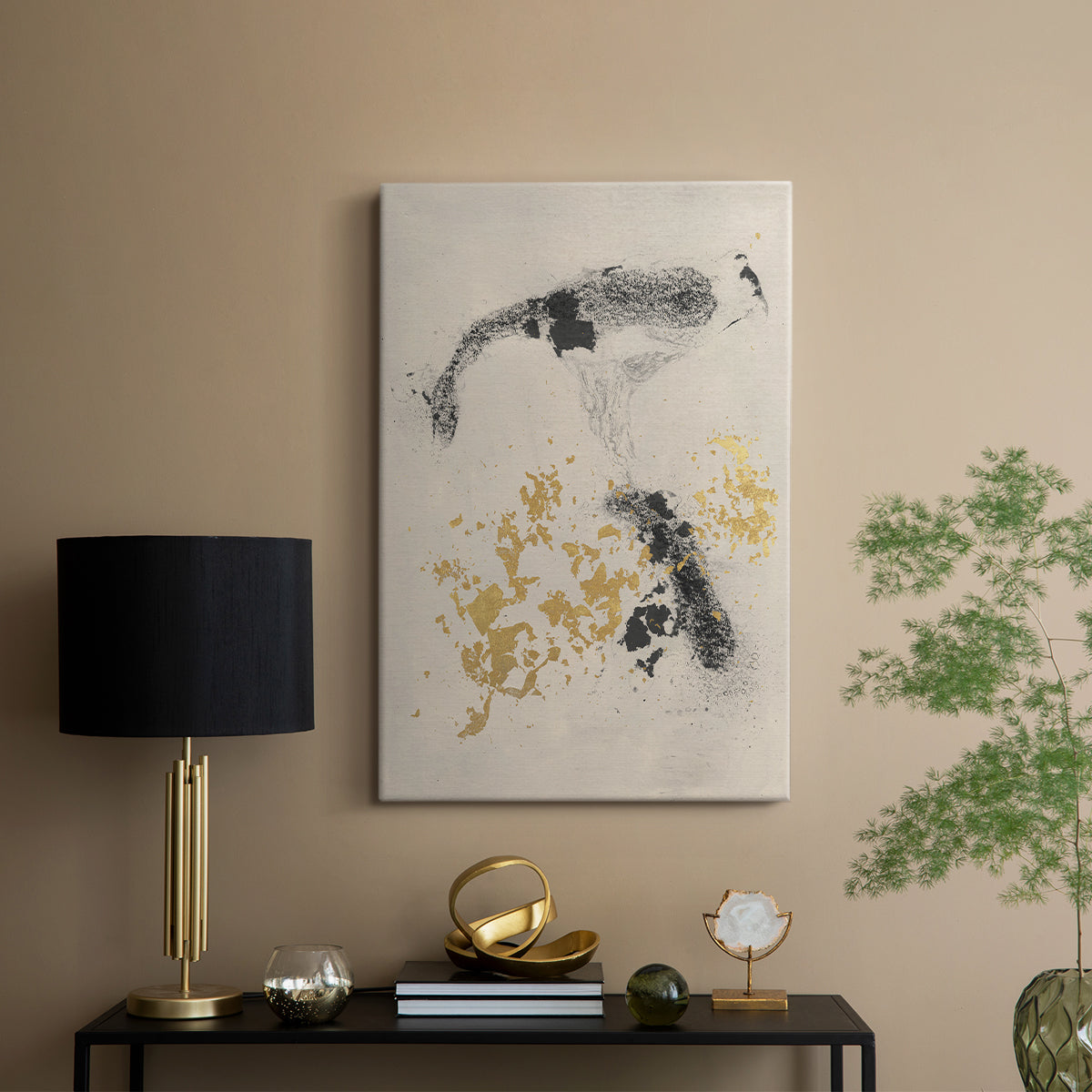 Charcoal Remnants I - Canvas Art Print