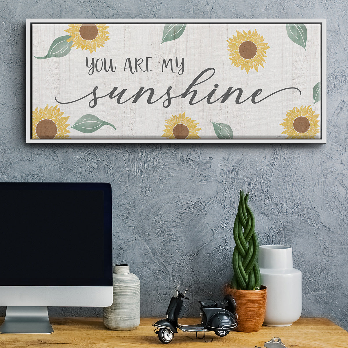 You Are My Sunshine - Floater Framed Canvas Print