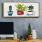 Vibing Succulents II - Floater Framed Canvas Print