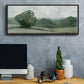 Soft Green Landscape I - Floater Framed Canvas Print
