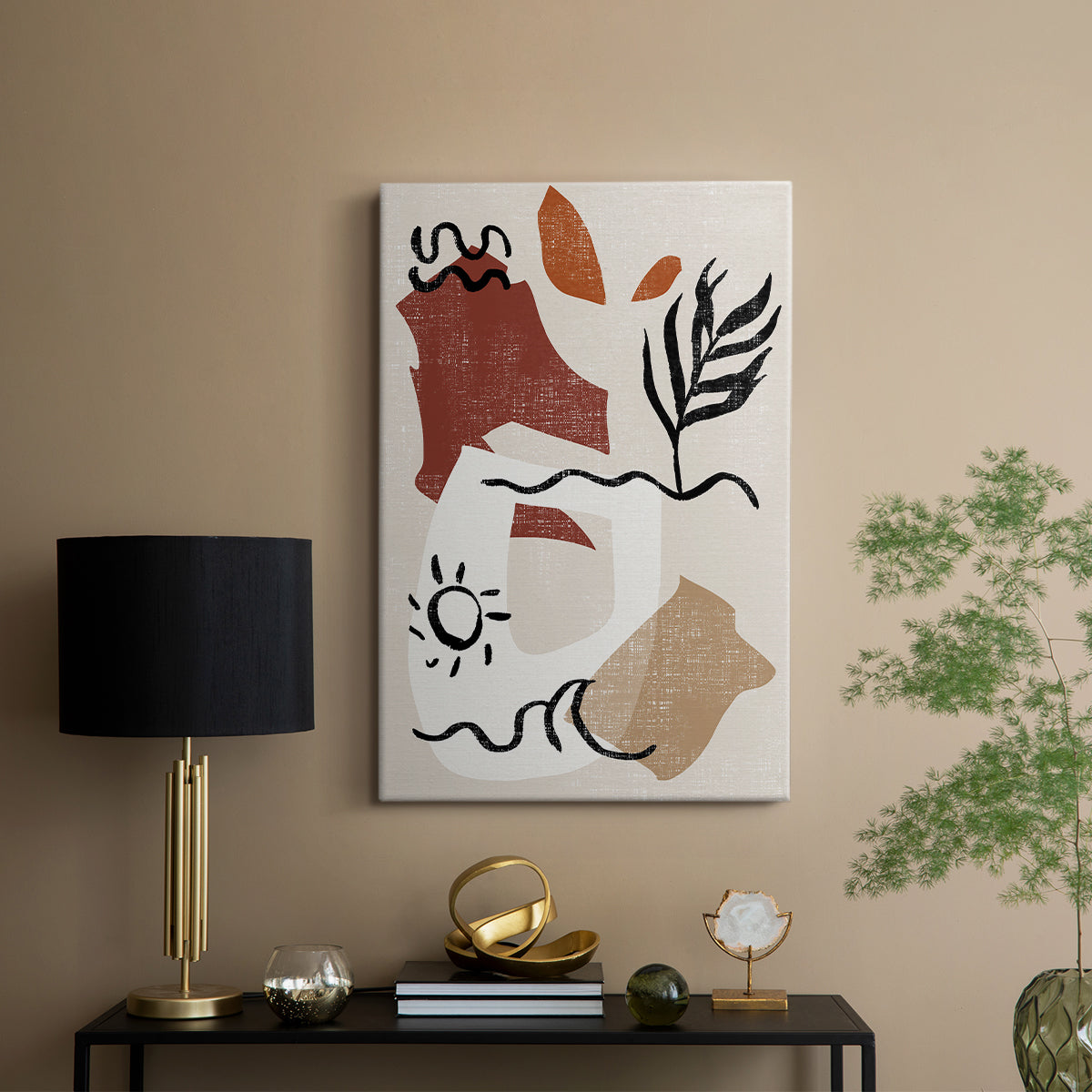 Soft Palms IV - Canvas Art Print