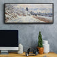 The Road to Vétheuil, Snow Effect, 1879 - Floater Framed Canvas Print