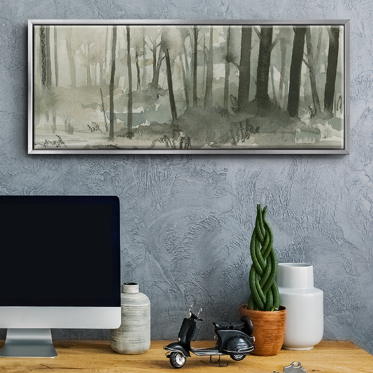 Into the Woods II - Floater Framed Canvas Print