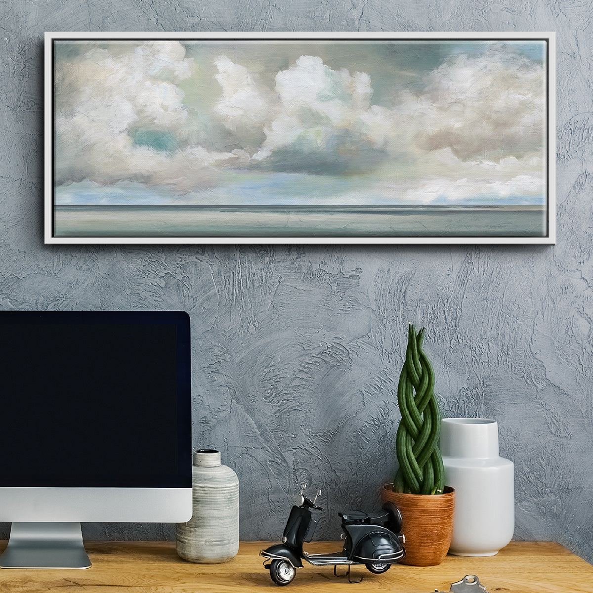 Cloudscape Vista I - Floater Framed Canvas Print