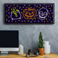 Neon Halloween Collection D - Floater Framed Canvas Print