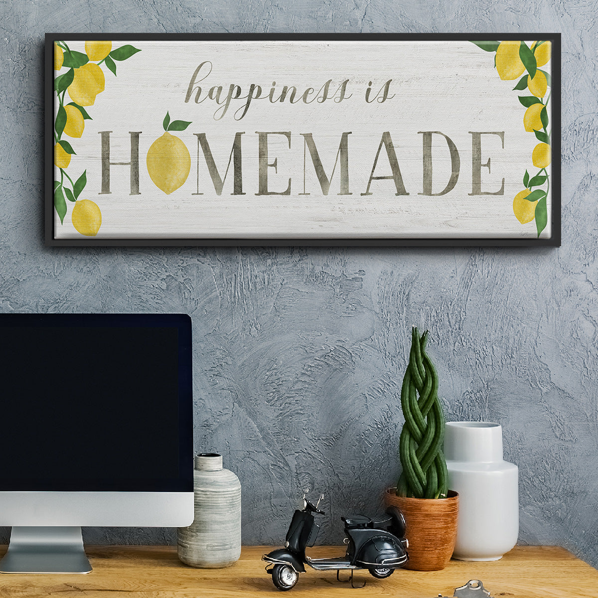 Homemade Lemons - Floater Framed Canvas Print