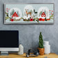 Snow Globe Village Collection D - Floater Framed Canvas Print