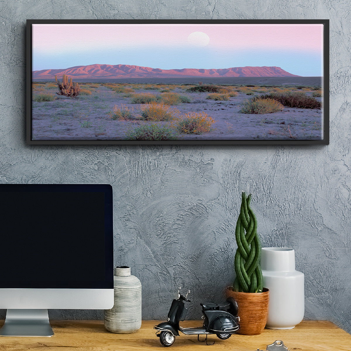 Vallenar Atacama Desert - Floater Framed Canvas Print