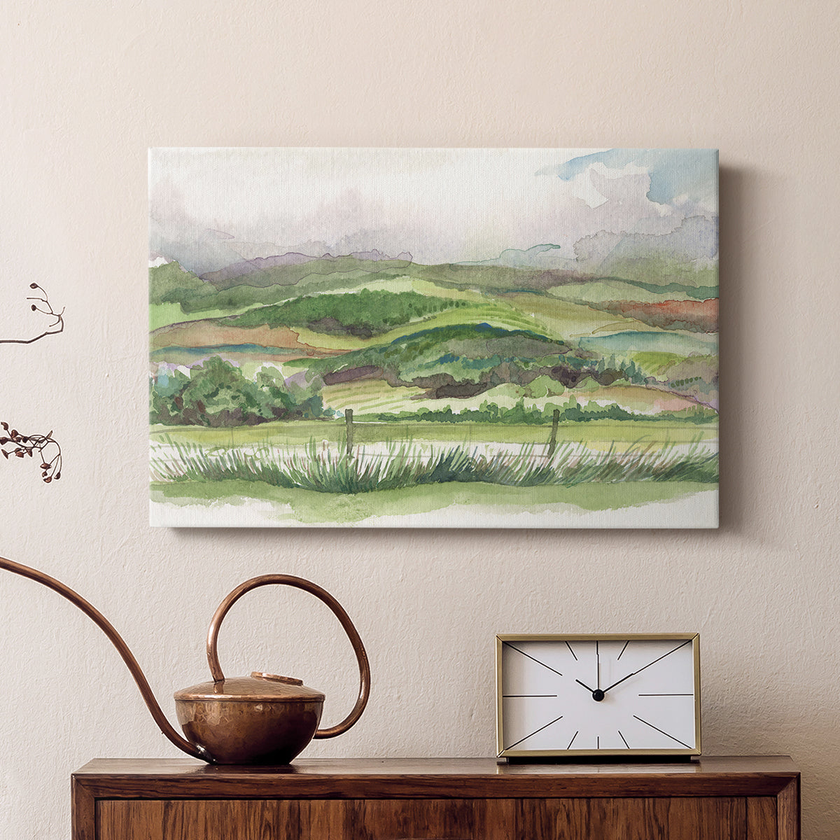 Bennachie Rain I - Canvas Art Print