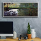 The Pond at Montgeron 2, 1876 - Floater Framed Canvas Print