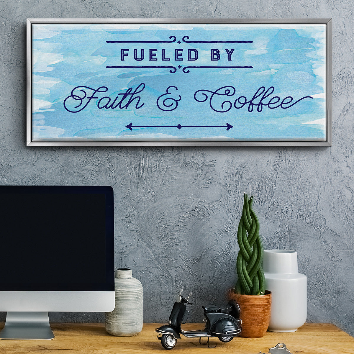 Fueled By - Floater Framed Canvas Print