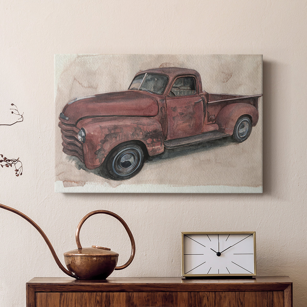 Antique Pickup I - Canvas Art Print