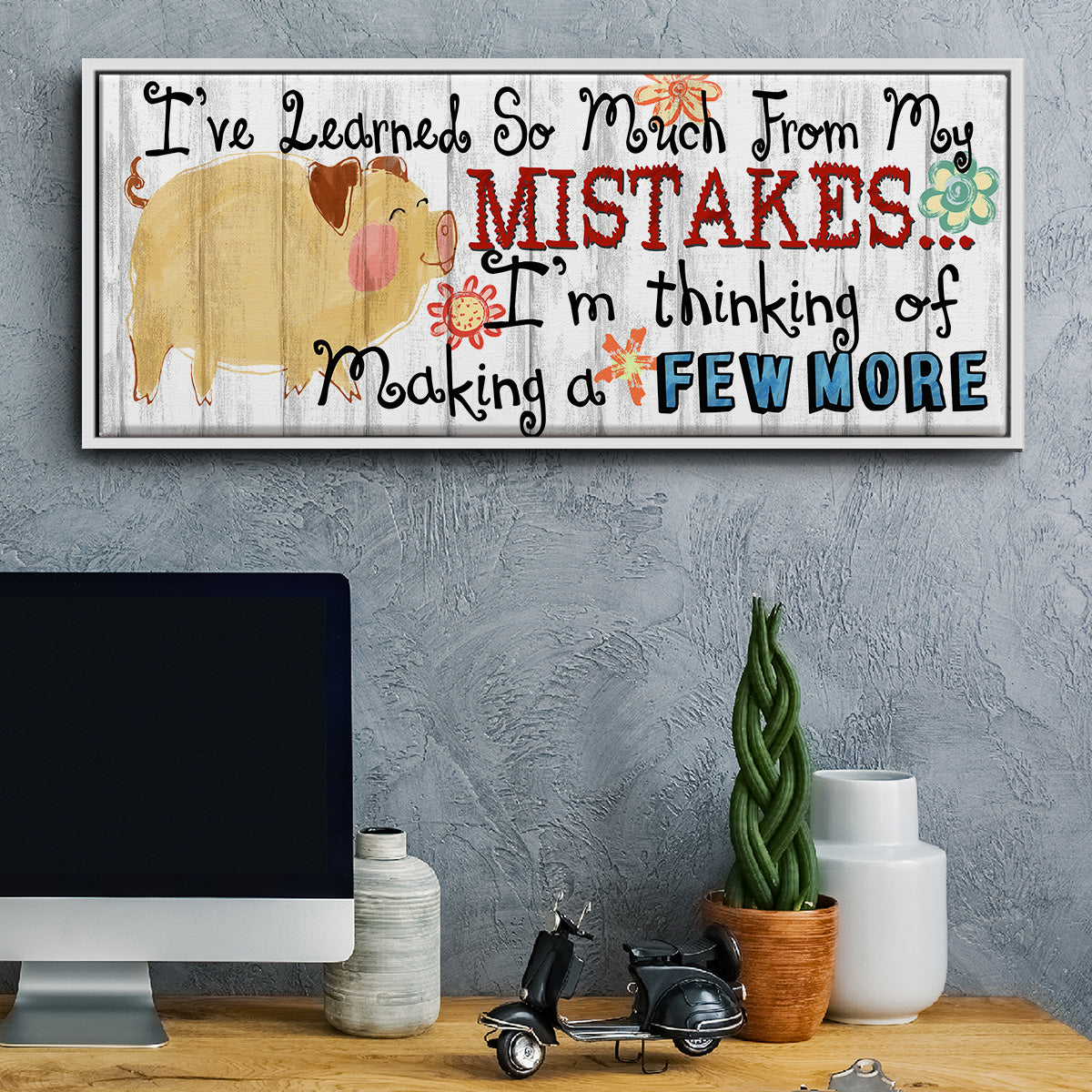 I've Learned - Floater Framed Canvas Print