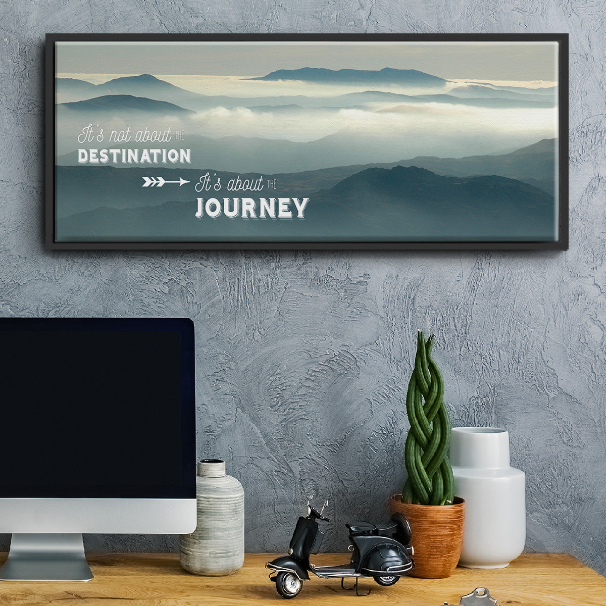 The Journey - Floater Framed Canvas Print