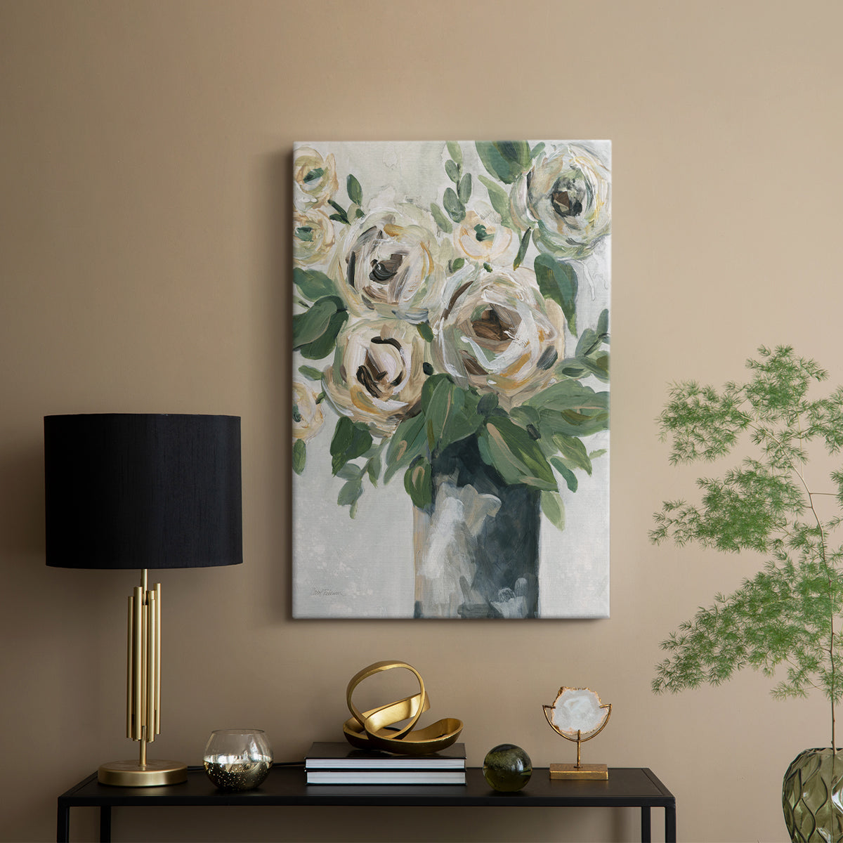Floral Depth - Canvas Art Print