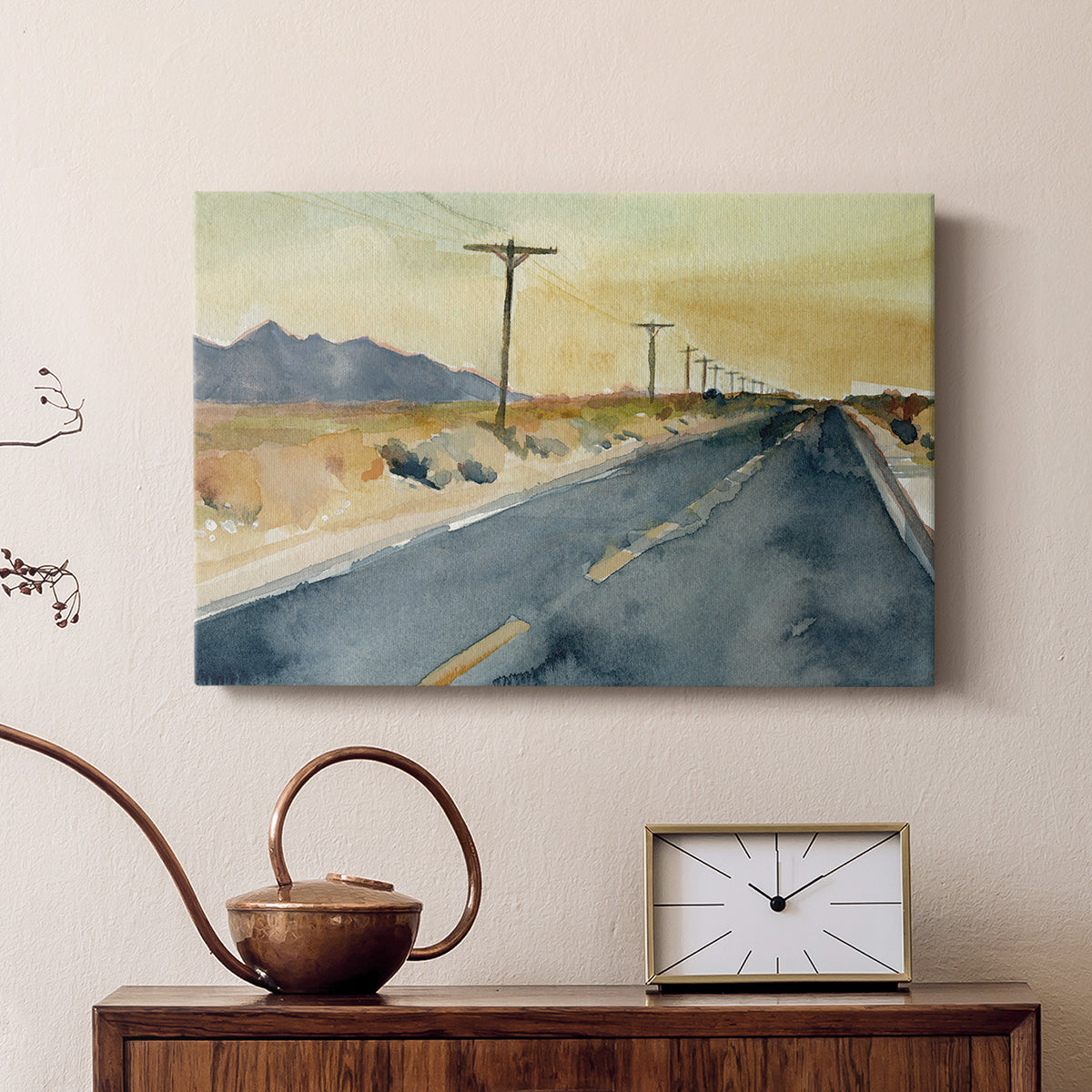 Deserted Highway II - Canvas Art Print