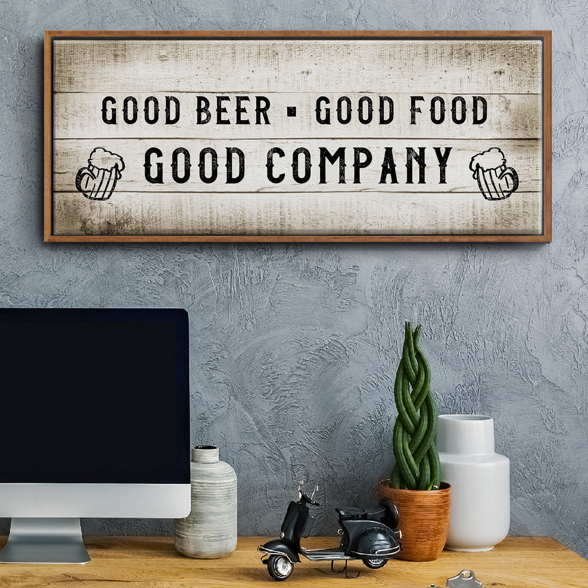 Good Company - Floater Framed Canvas Print
