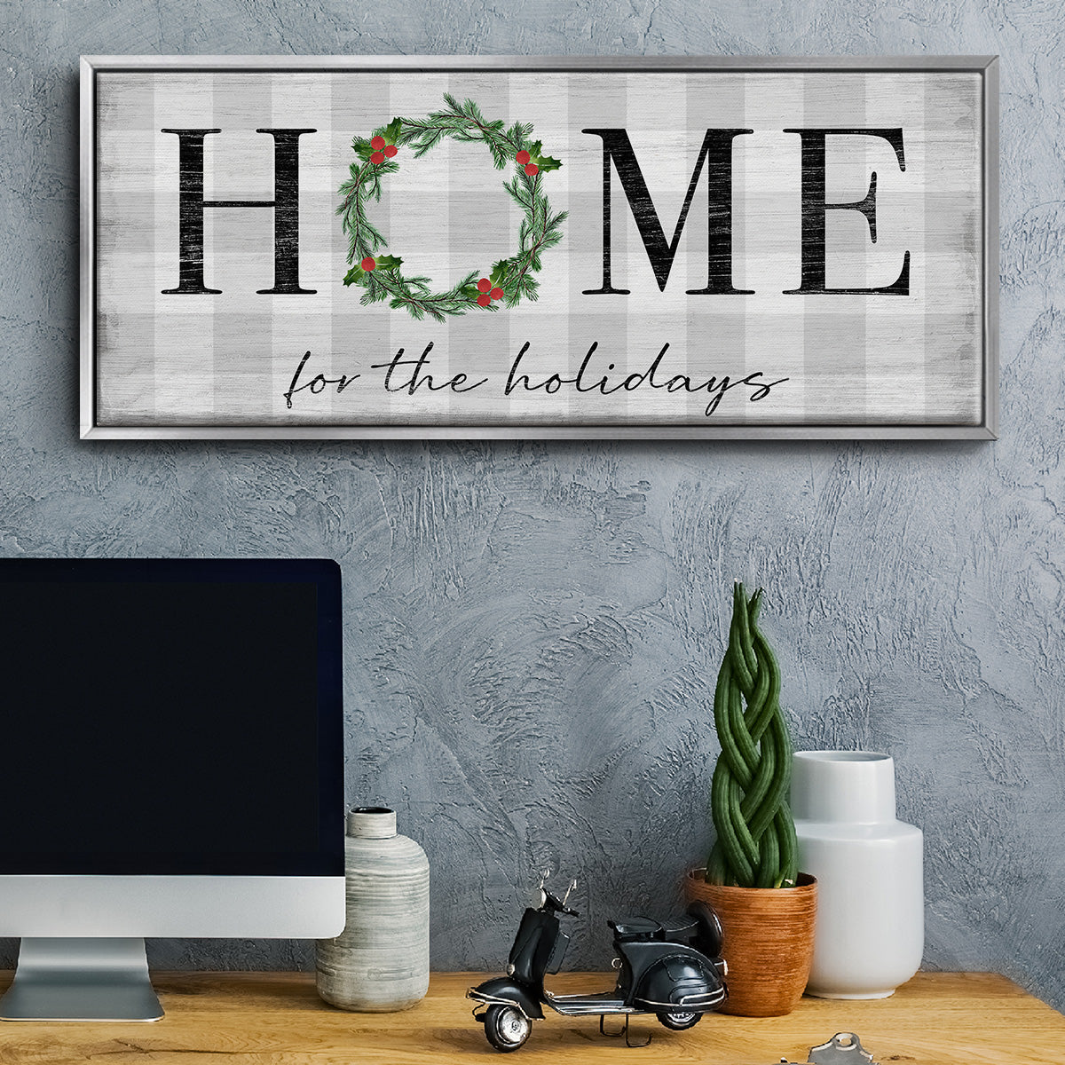 Home for the Holidays - Floater Framed Canvas Print