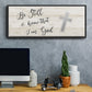 Be Still Cross - Floater Framed Canvas Print