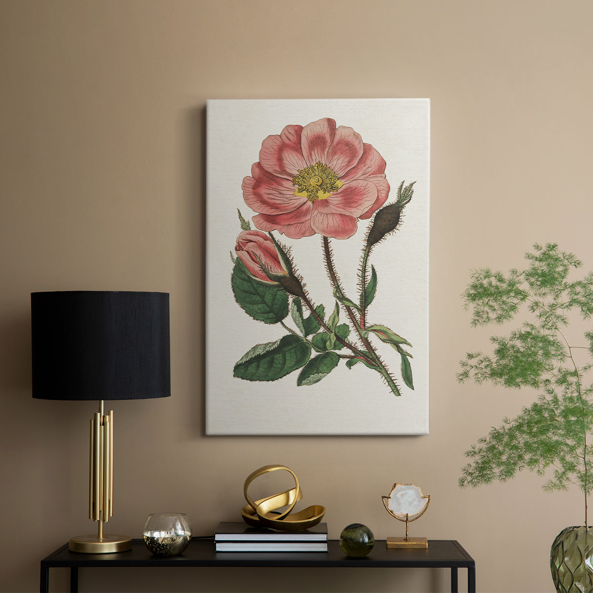Pink Floral Mix IX - Canvas Art Print